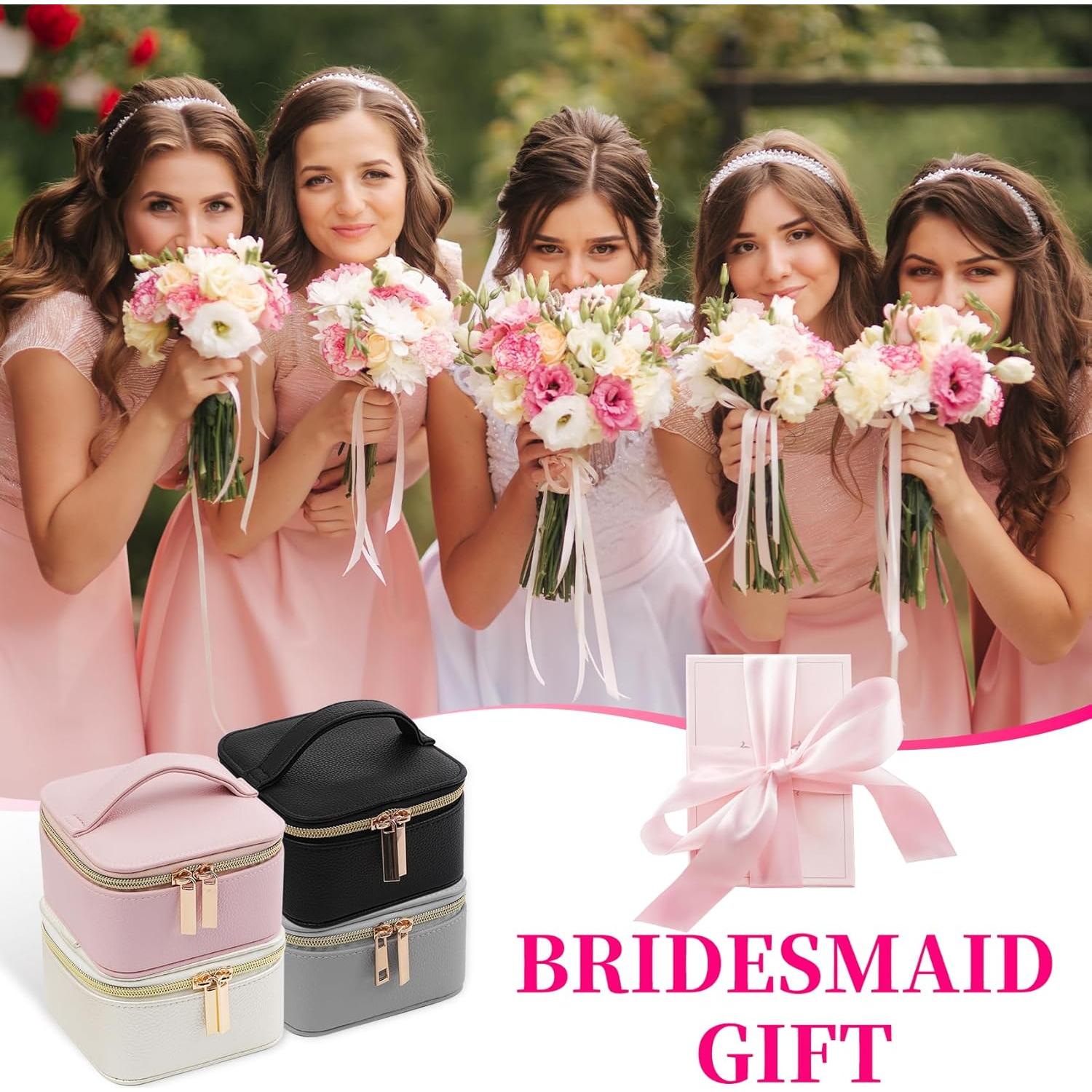 Caja de Joyería de Viaje BcePce Beige Compacta Impermeable