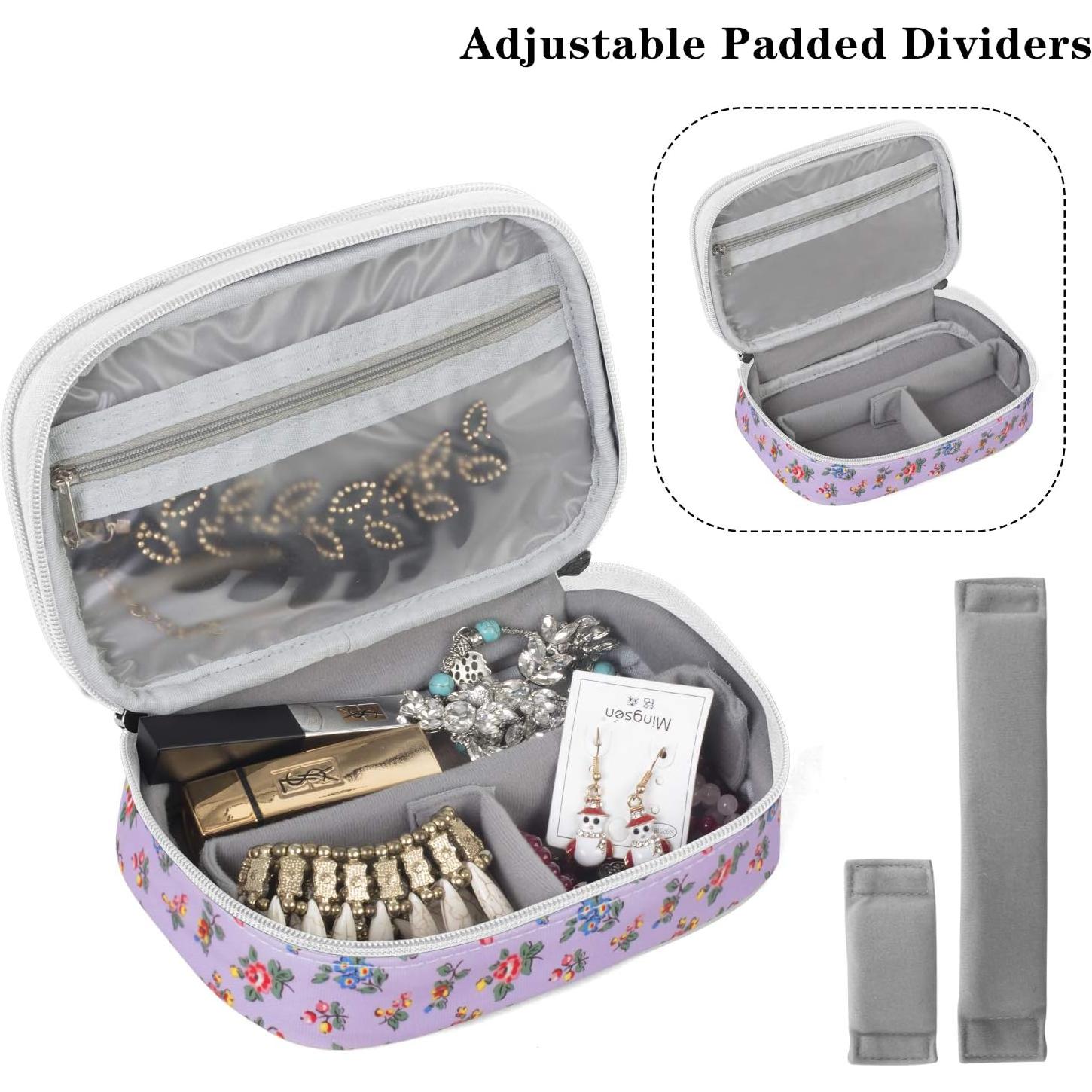 Estuche de Joyería Pequeño Teamoy - Organizador Floral Morado