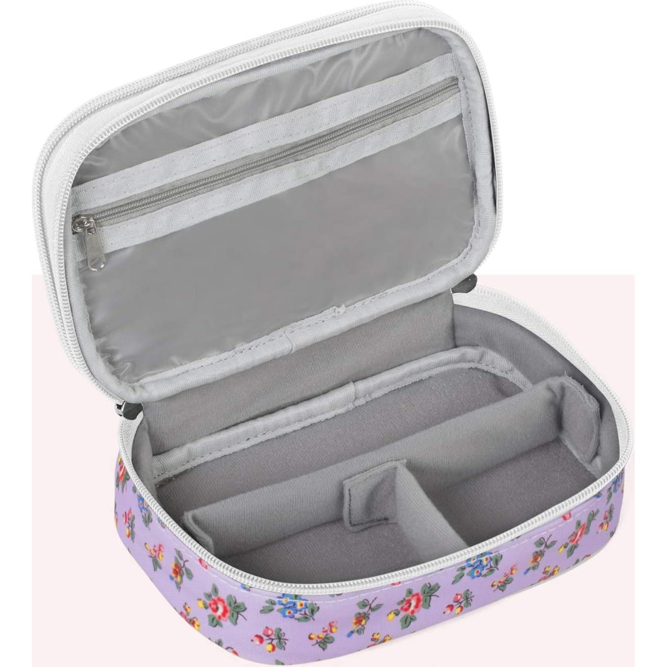 Estuche de Joyería Pequeño Teamoy - Organizador Floral Morado