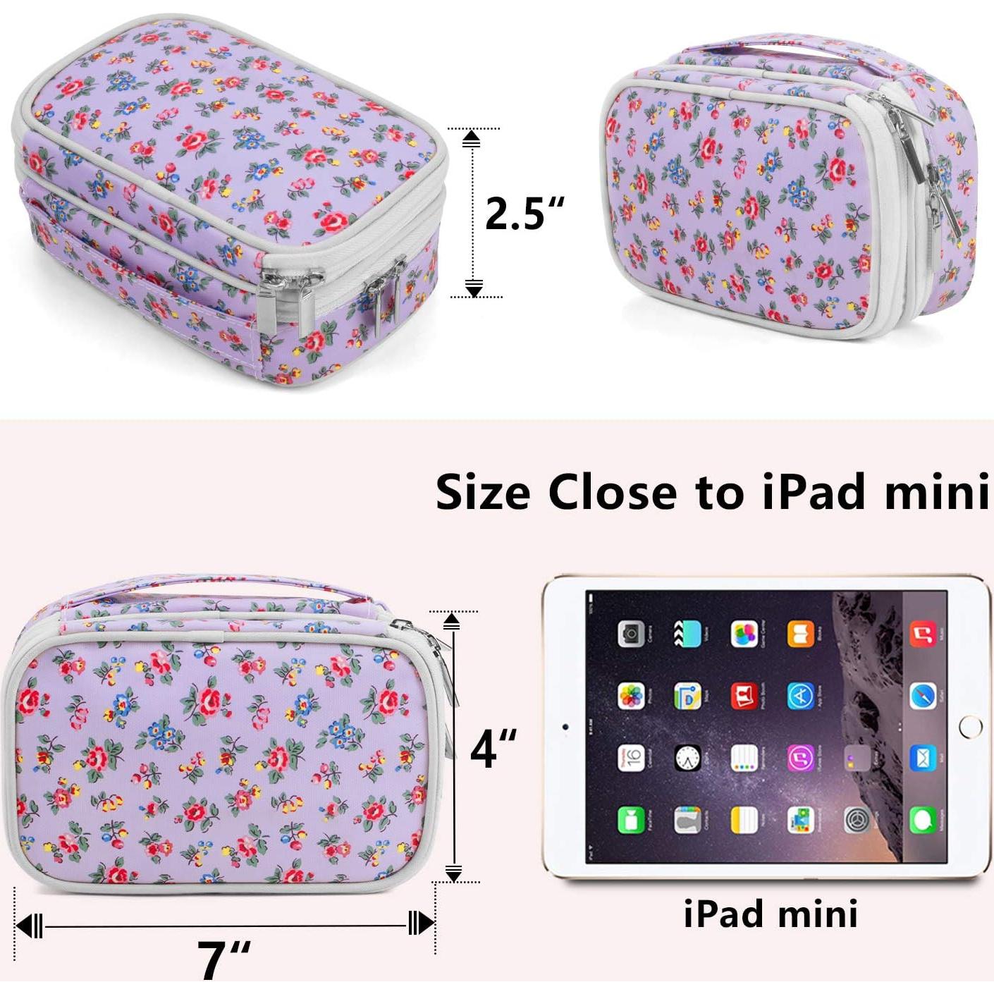 Estuche de Joyería Pequeño Teamoy - Organizador Floral Morado