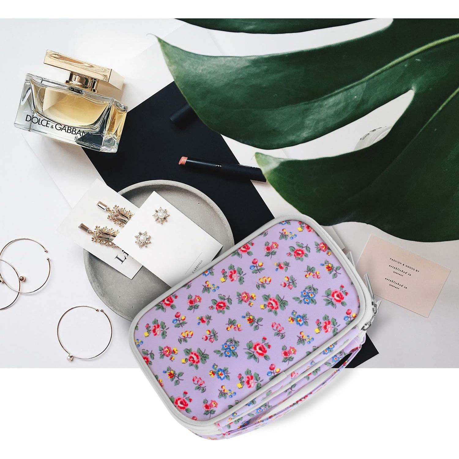 Estuche de Joyería Pequeño Teamoy - Organizador Floral Morado