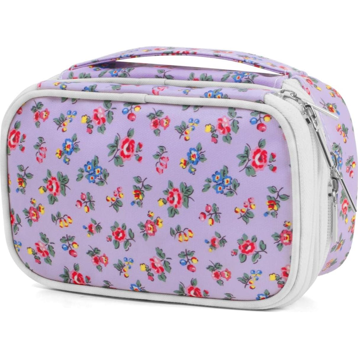 Estuche de Joyería Pequeño Teamoy - Organizador Floral Morado