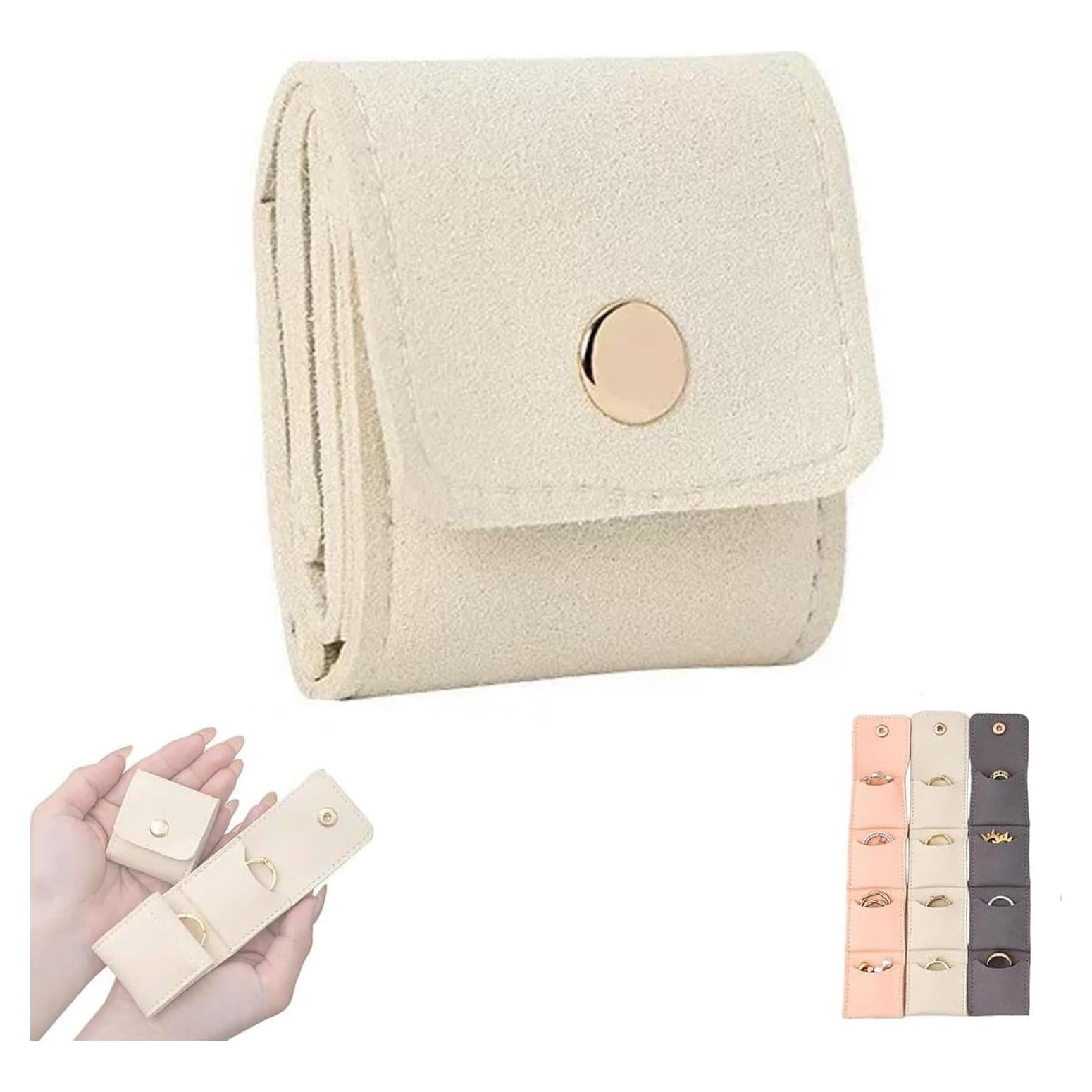 Mini Bolsa de Joyería de Viaje Genérico Blanca Plegable 0.009 kg