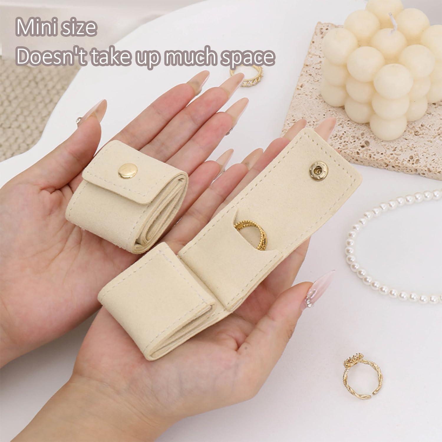 Mini Bolsa de Joyería de Viaje Genérico Blanca Plegable 0.009 kg