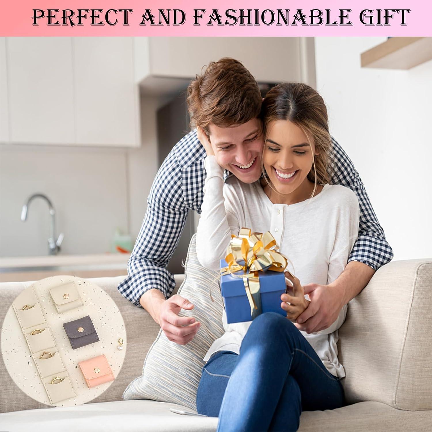 Bolsa de Joyería de Viaje Mini POYICGS Plegable 3 Colores