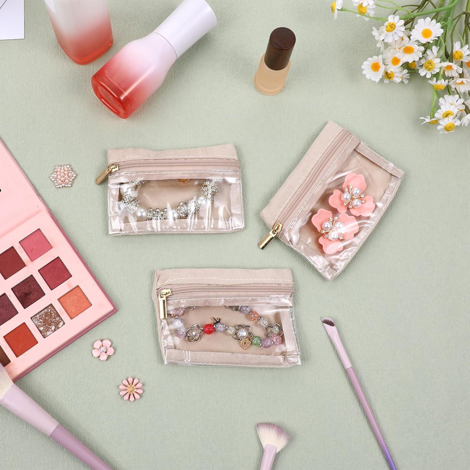 Organizador de Joyería de Viaje Gtziqa 6 Pcs Gris Compacto