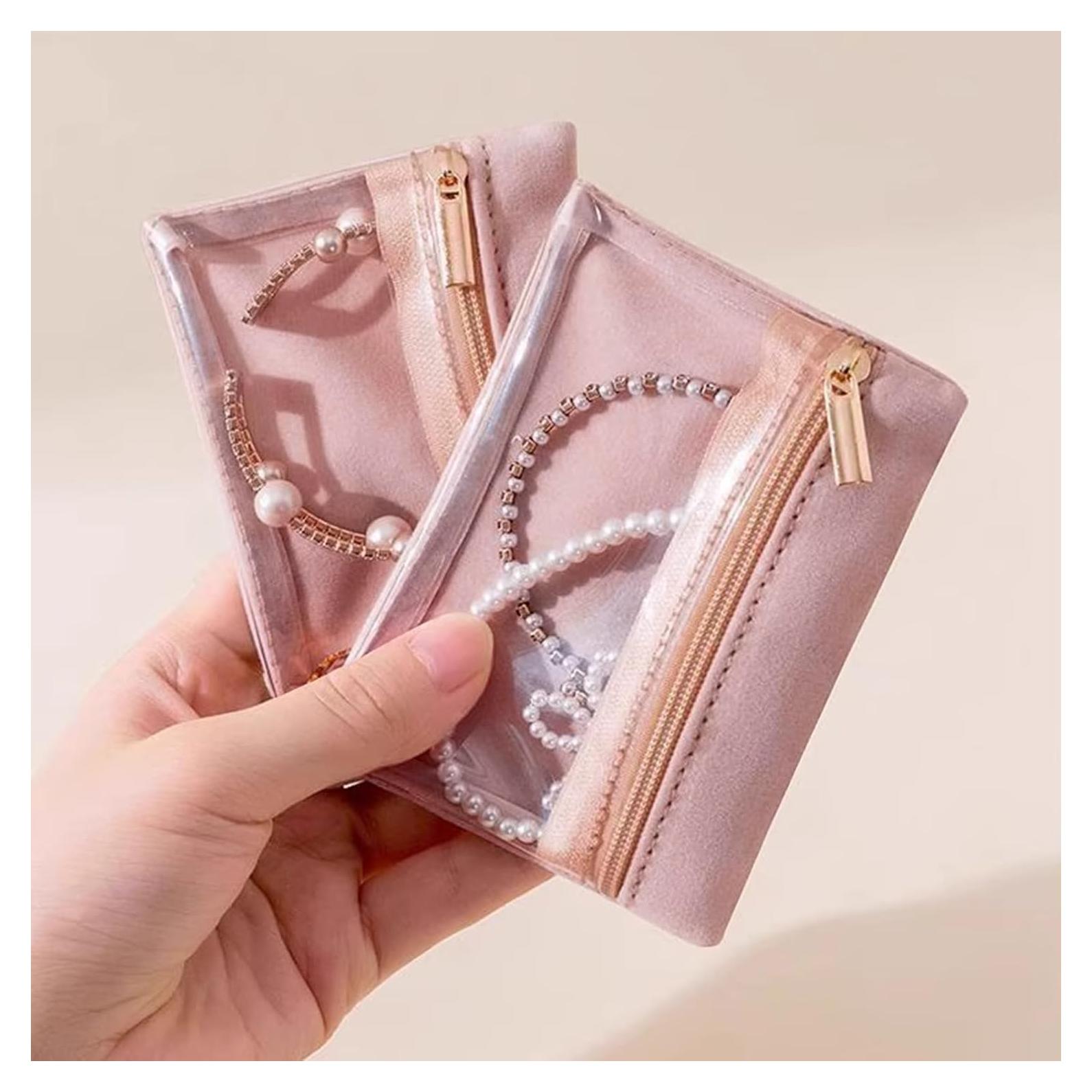 Set de 6 Bolsos Organizadores de Joyería Magiware Rosa