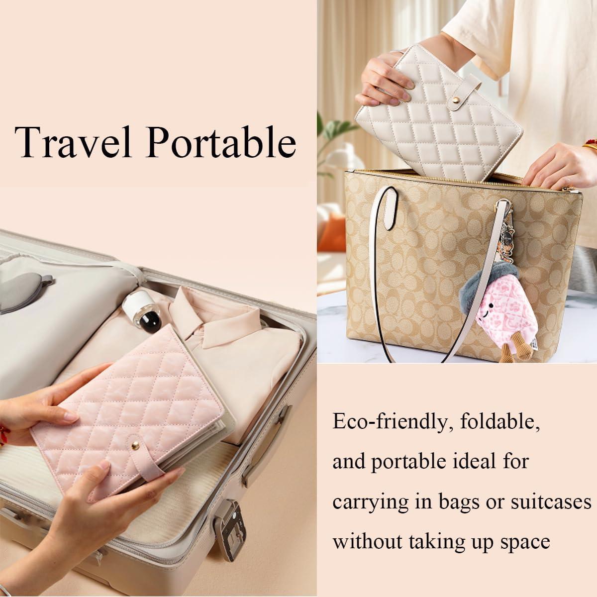 Organizador de Joyería de Viaje QUEXIAOKANG Rosa 14.2x4.3x13.5 cm