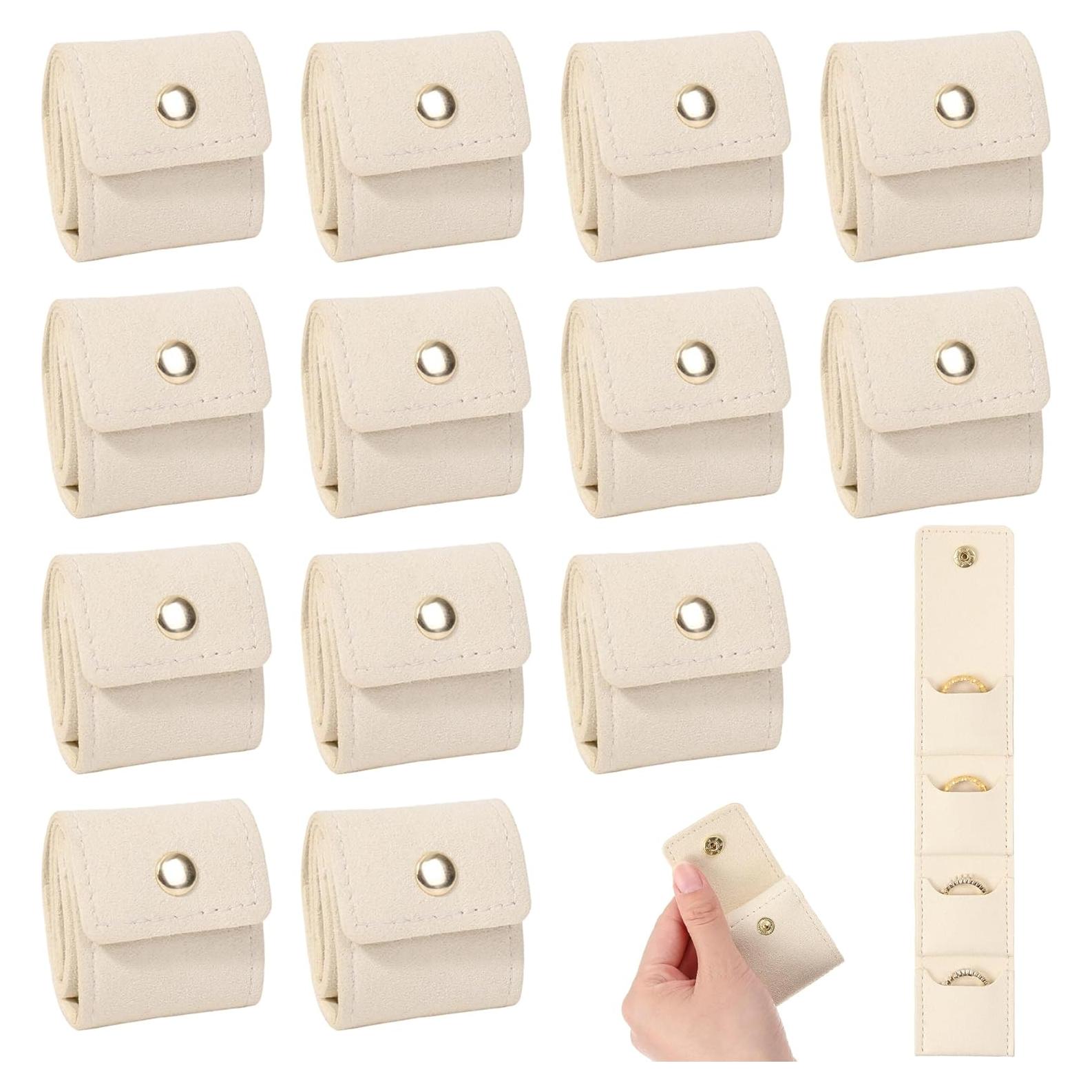 12 Mini Bolsas de Viaje para Joyería Plegables Ferreve