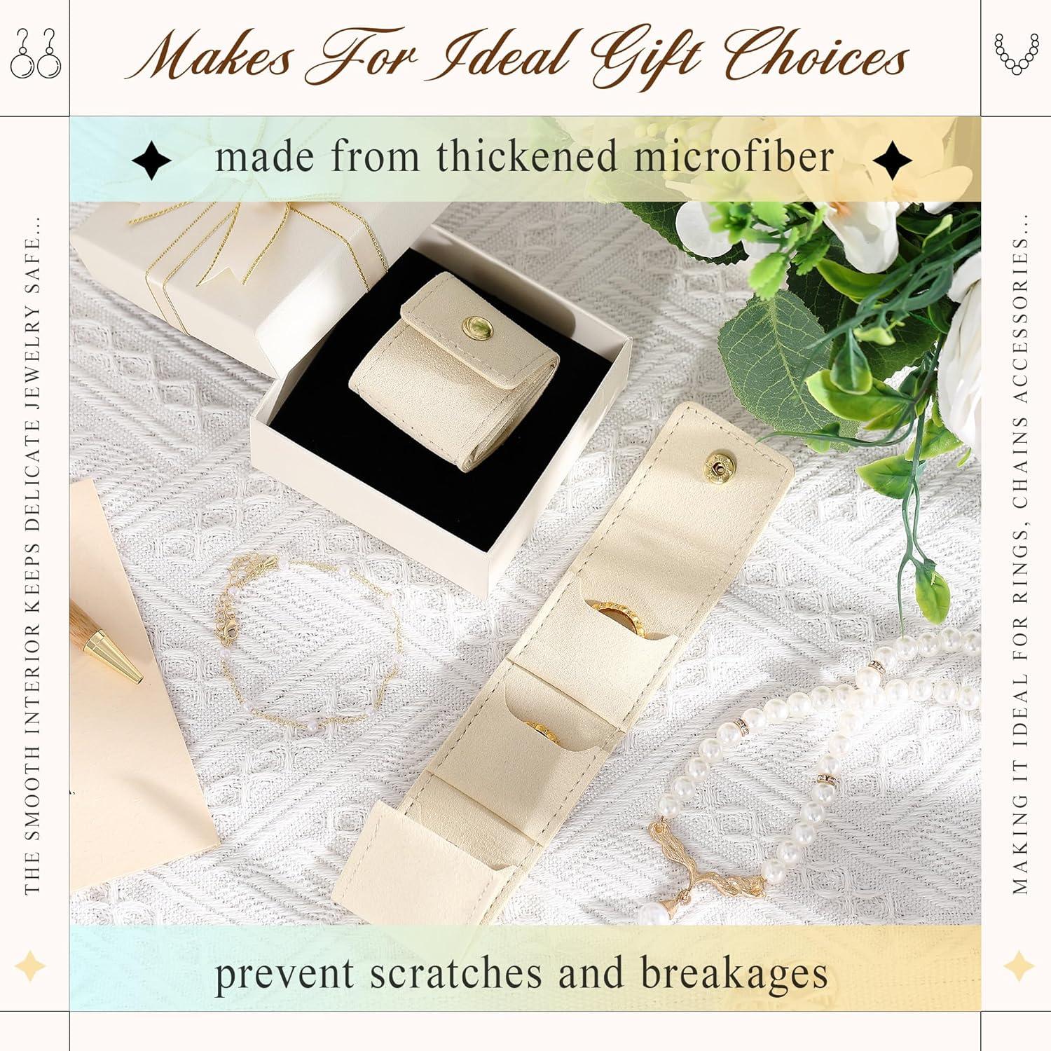 12 Mini Bolsas de Viaje para Joyería Plegables Ferreve