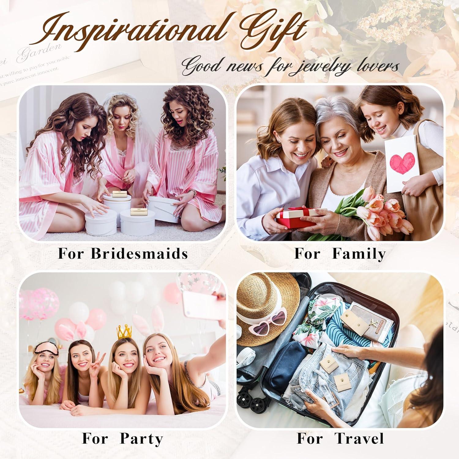 12 Mini Bolsas de Viaje para Joyería Plegables Ferreve