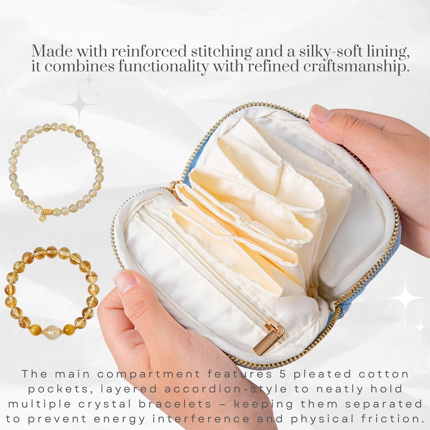 Estuche de Joyería CHIMORY Púrpura Tweed 7 Compartimentos