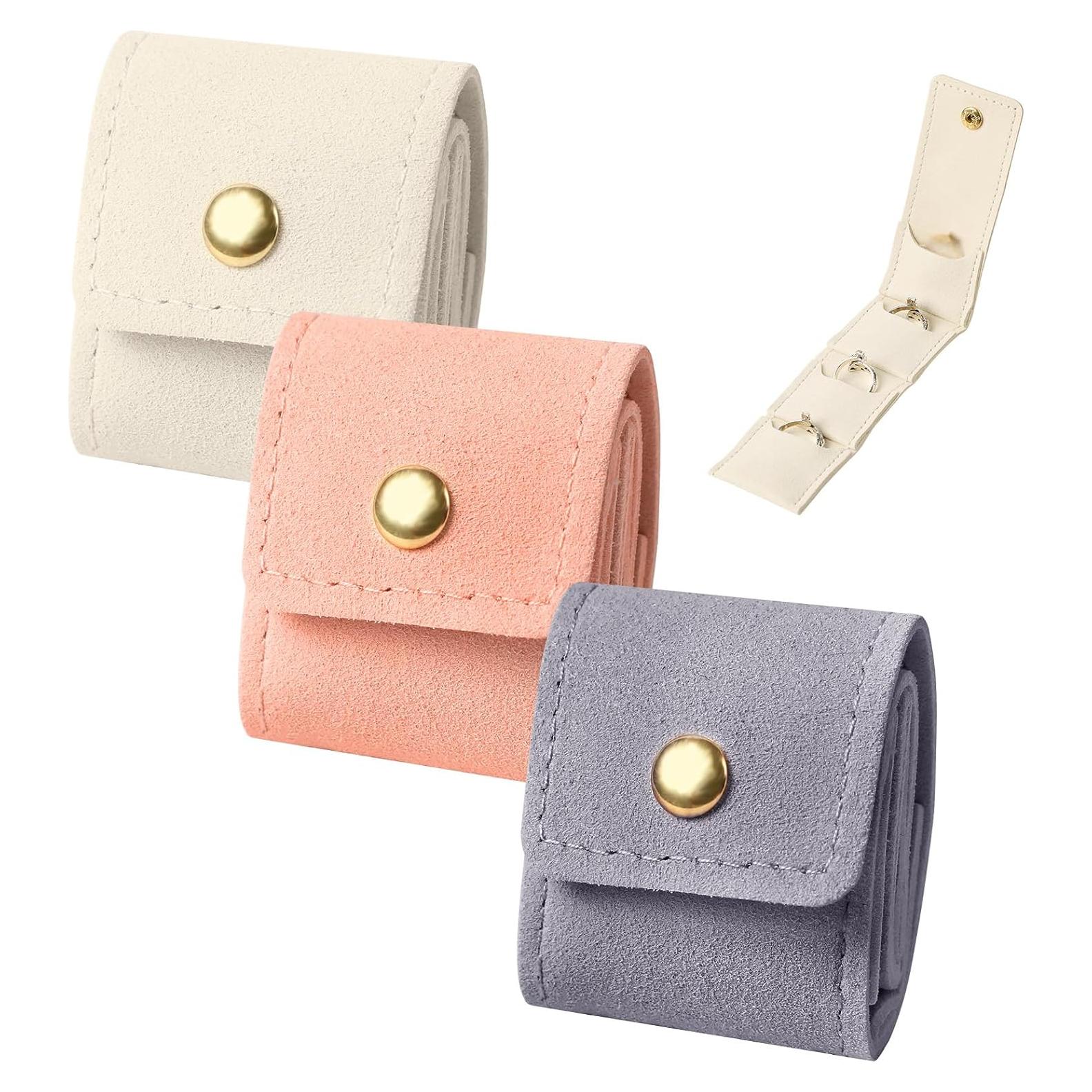 Mini Bolsa de Viaje para Joyería Bajorp - 3 Piezas, Ligera y Plegable