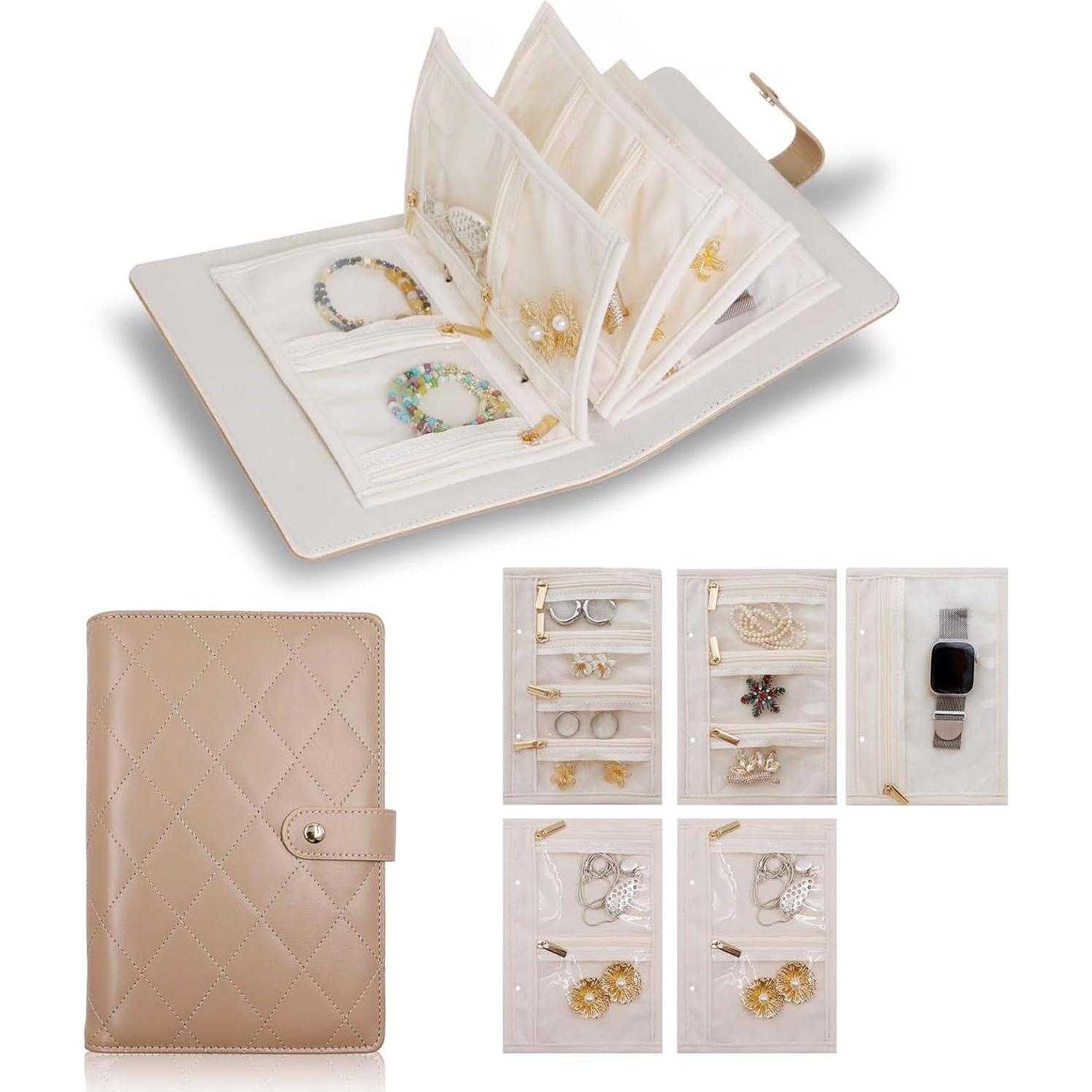 Organizador de Joyería de Viaje Sbrinnaliao Impermeable 5 Capas