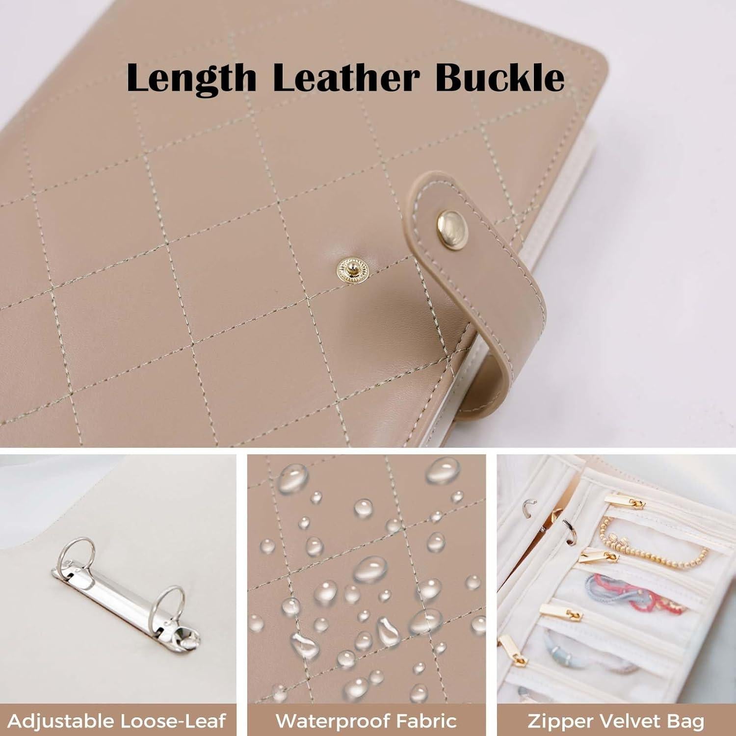 Organizador de Joyería de Viaje Sbrinnaliao Impermeable 5 Capas