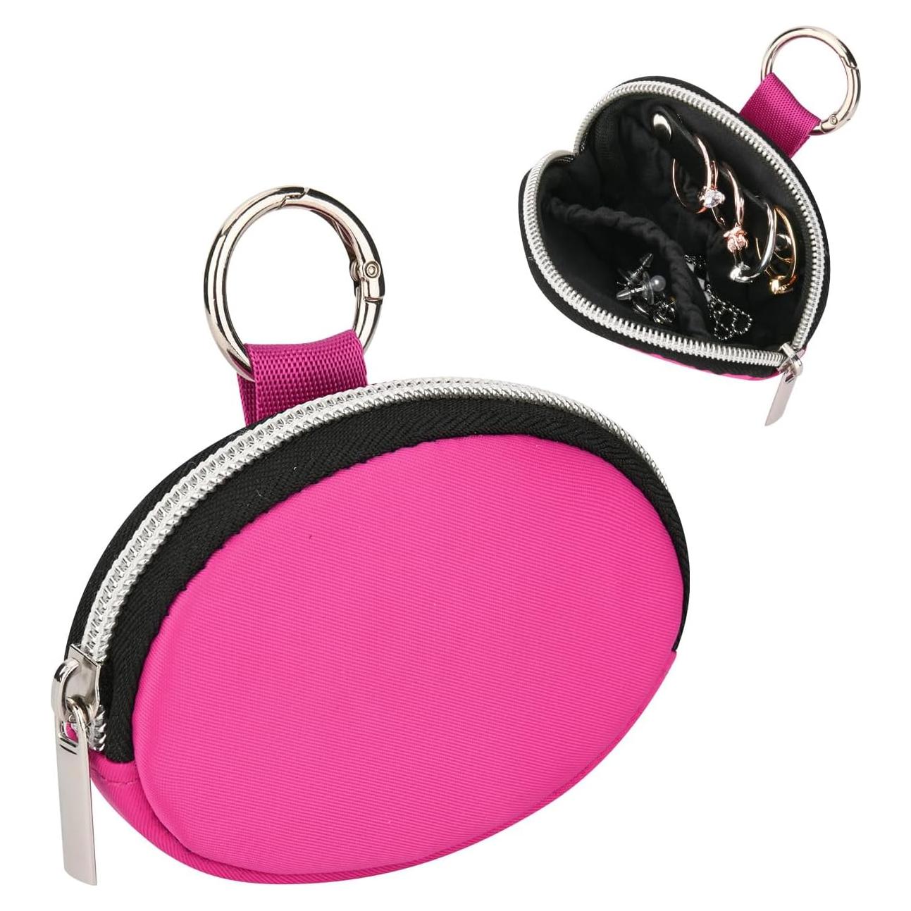 Organizador de Joyería de Viaje Beautyflier Rosa Fucsia Compacto