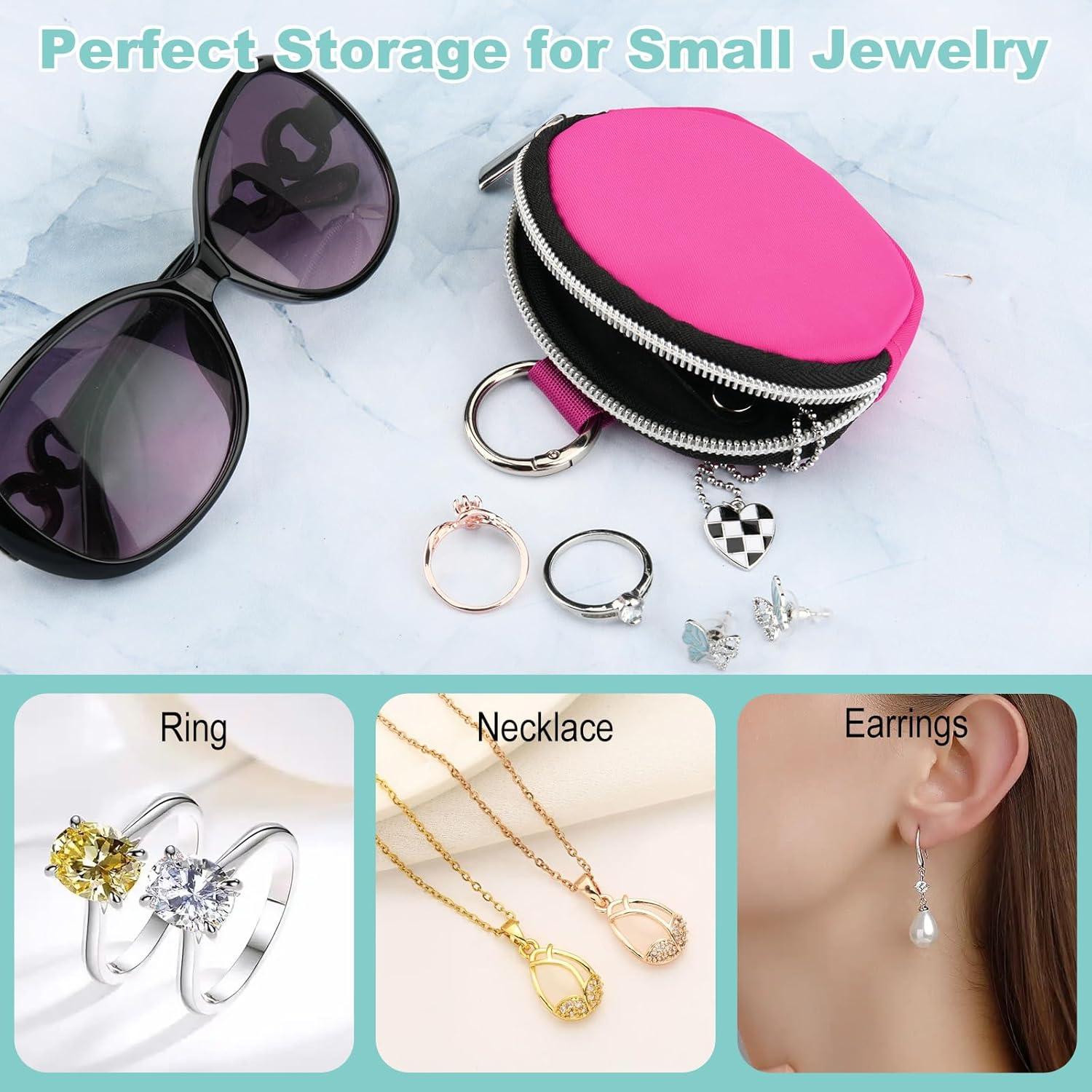 Organizador de Joyería de Viaje Beautyflier Rosa Fucsia Compacto