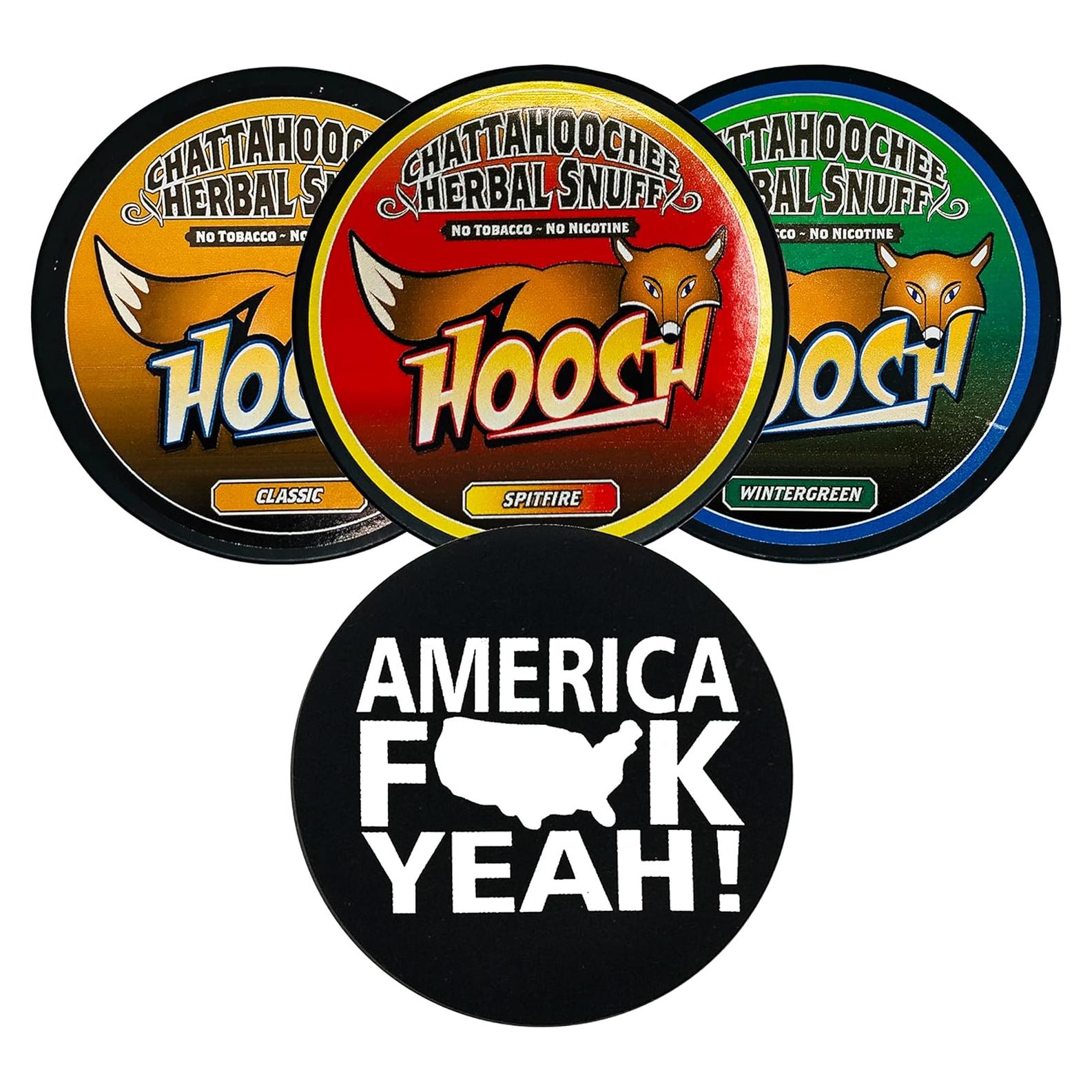 Muestra 3 Latas Hooch Herbal Snuff Corte Grueso + Funda DC Crafts