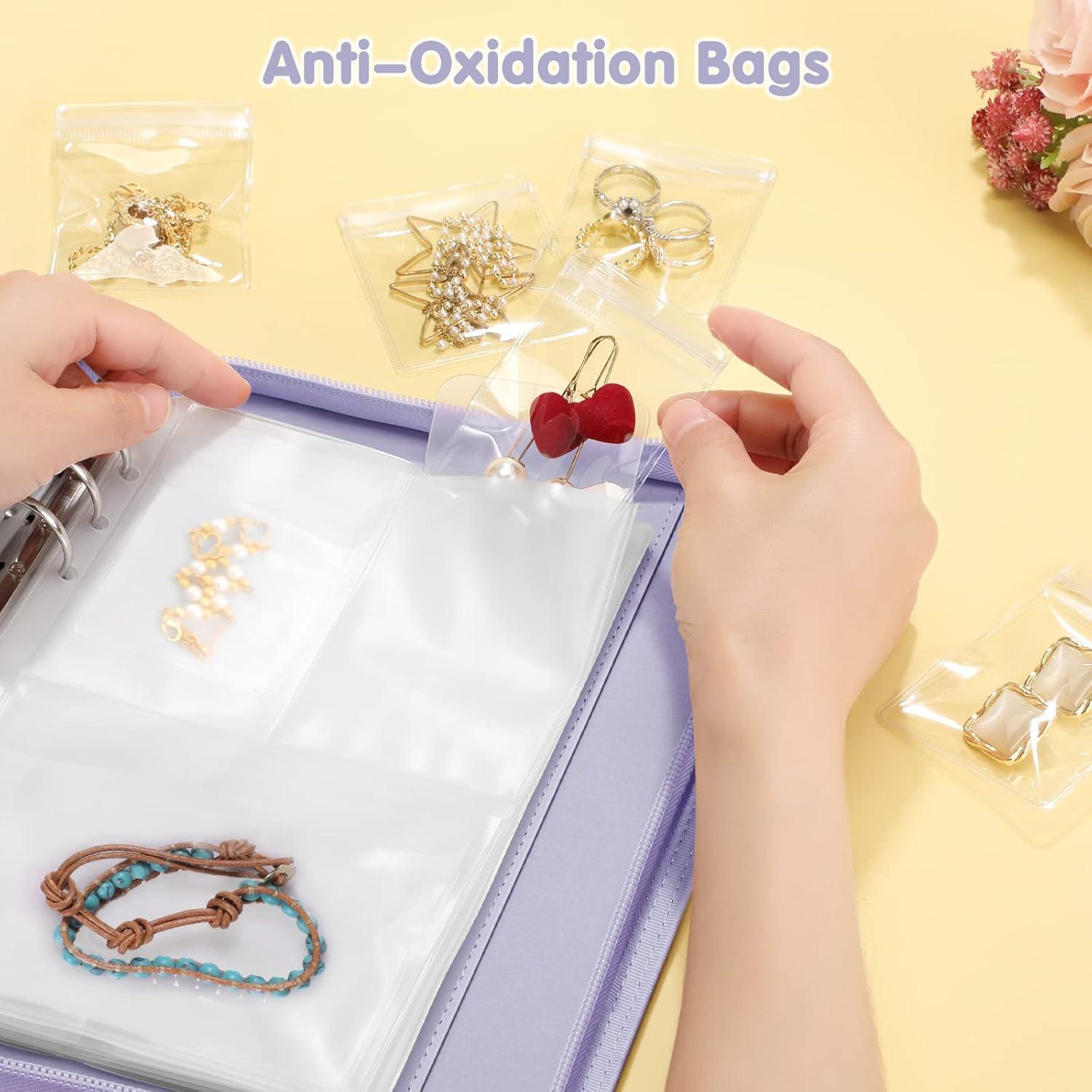 Estuche Organizador de Joyas SKYREH Púrpura Lila 48 Rejillas