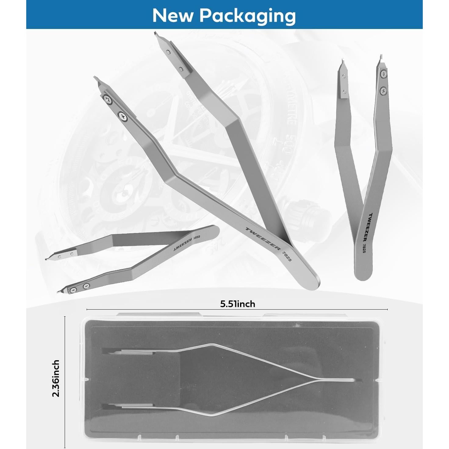 Pinza de Barra de Resorte TEXNEWS HH-7825 Plata 11.68 cm