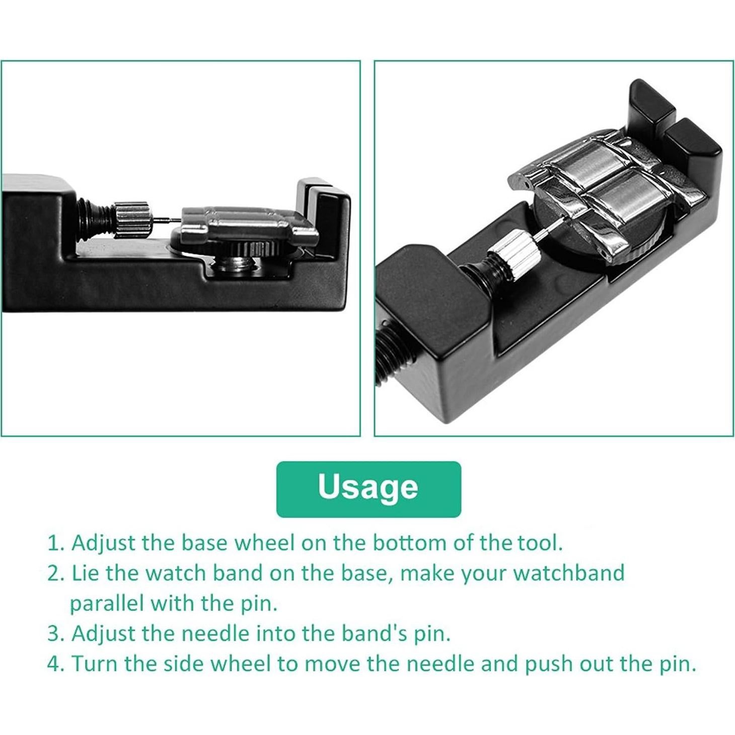 Extractor de eslabones de correa de reloj FENGMANG con 3 pasadores