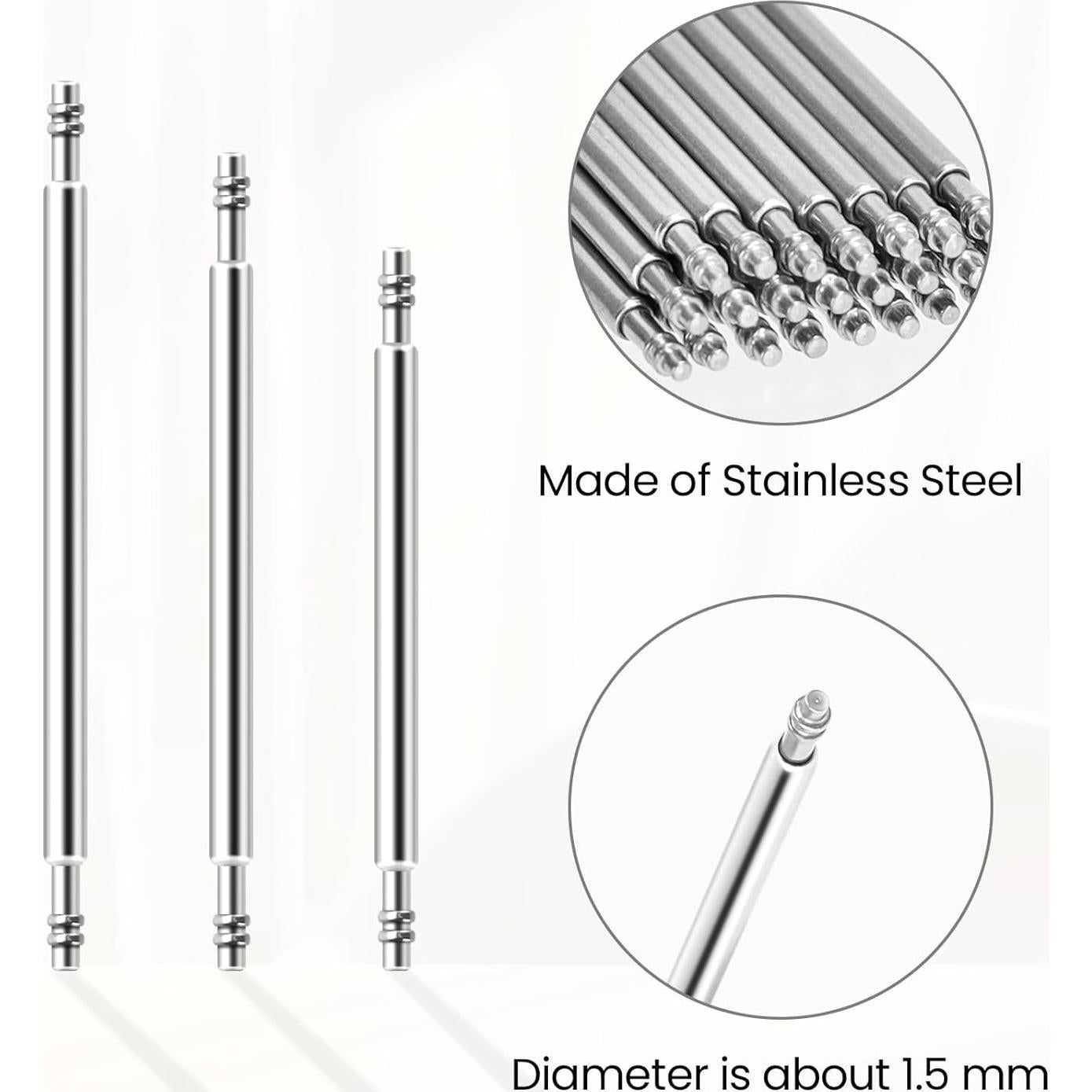 Kit de Reemplazo de Pasadores de Reloj AIQINHU 360 Pcs 8-25 mm