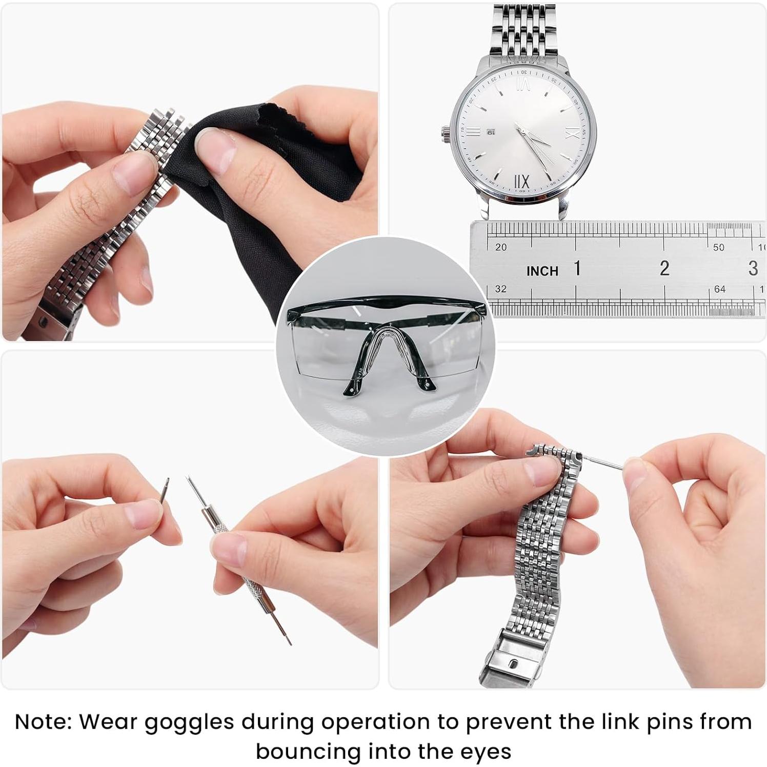 Kit de Reemplazo de Pasadores de Reloj AIQINHU 360 Pcs 8-25 mm