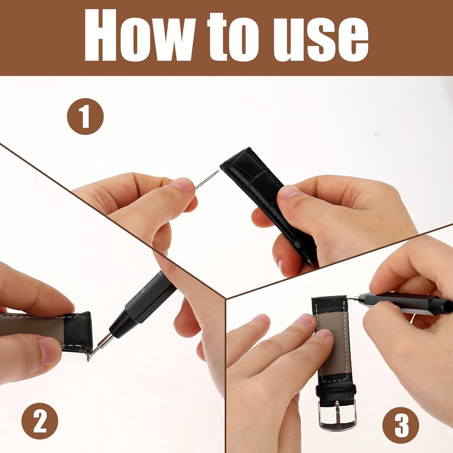 Herramienta de Barra de Resorte Tweruna para Relojes con 2 Puntas