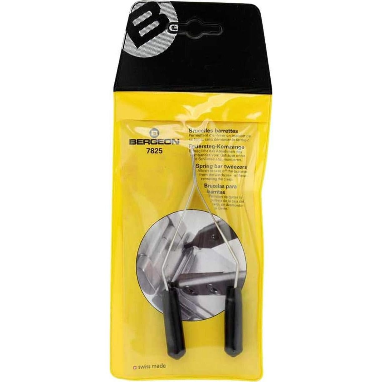 Pinzas de Resorte Bergeon 7825 para Relojeros - Herramienta Suiza