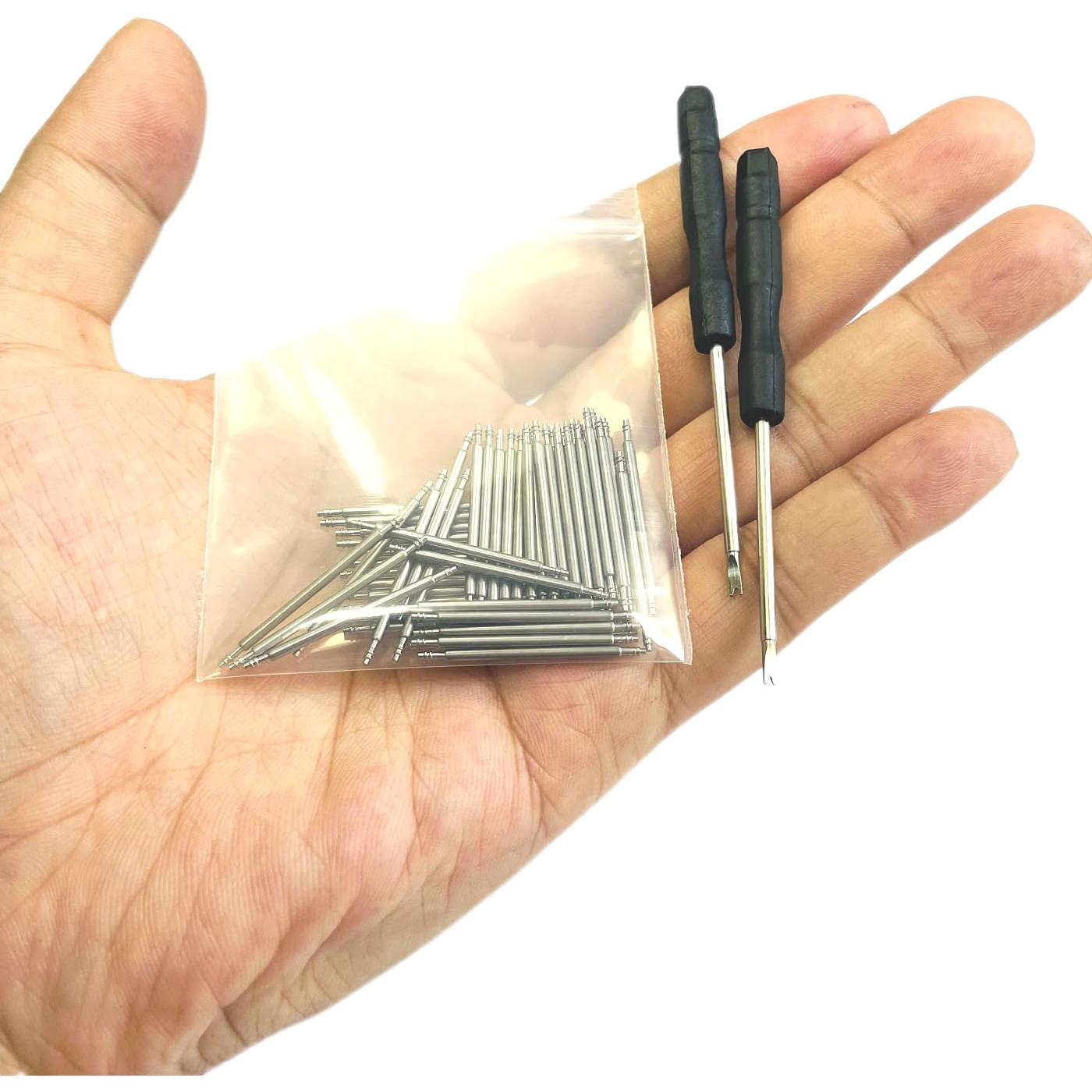 Kit de Pasadores de Correa de Reloj 50pcs Acero Inoxidable 18mm