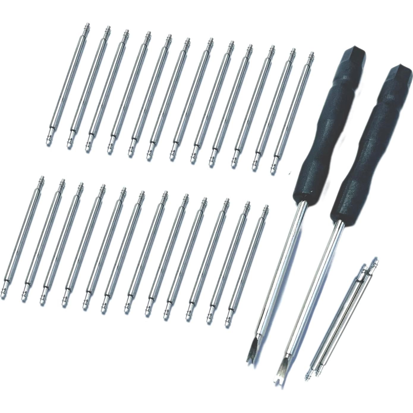 Kit de Pasadores de Correa de Reloj 50pcs Acero Inoxidable 18mm
