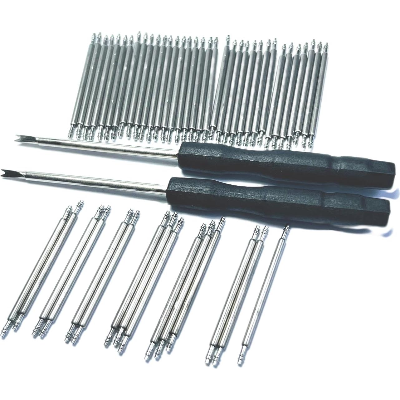 Kit de Pasadores de Correa de Reloj 50pcs Acero Inoxidable 21mm