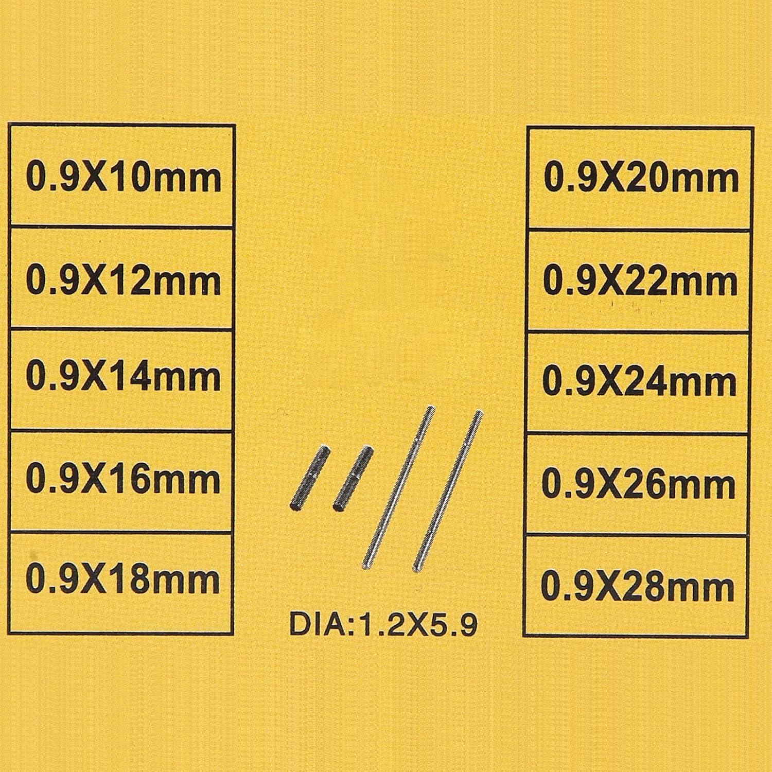 Pasadores de Tuberías de Reloj Acero Antioxidante 10 Tipos