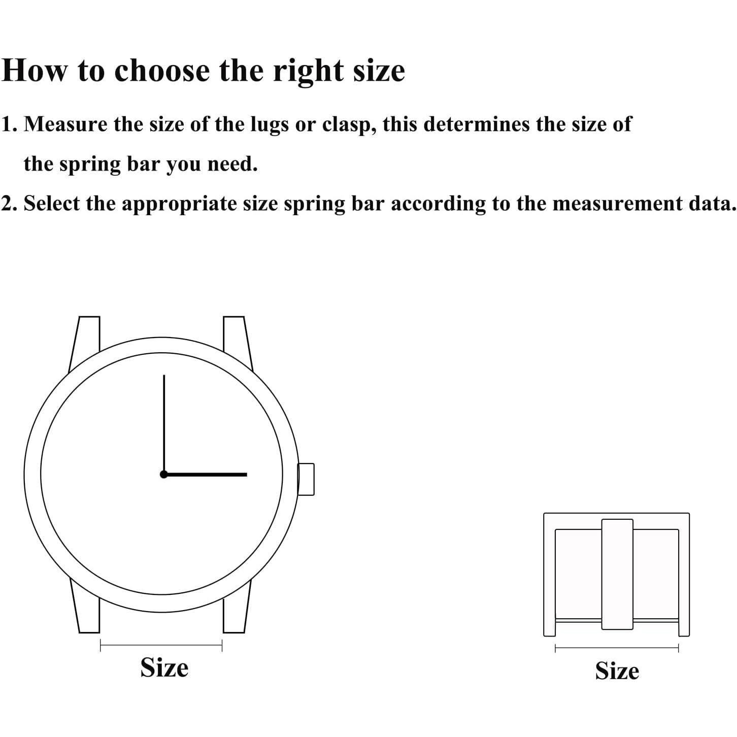 Kit de Pasadores de Correa de Reloj LYECUN 18mm Acero Inoxidable