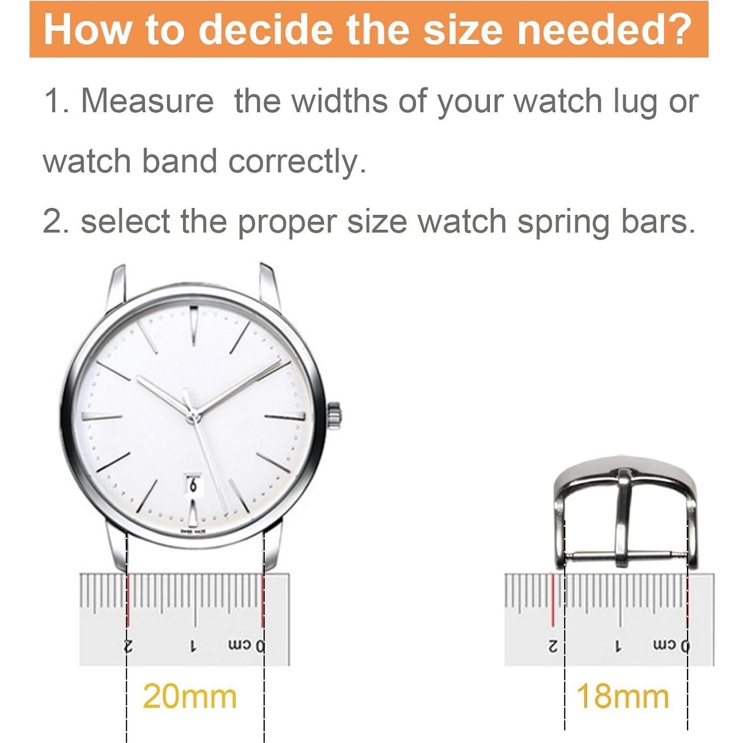 Kit de Herramientas para Pasadores de Reloj VT 25mm Acero Inoxidable