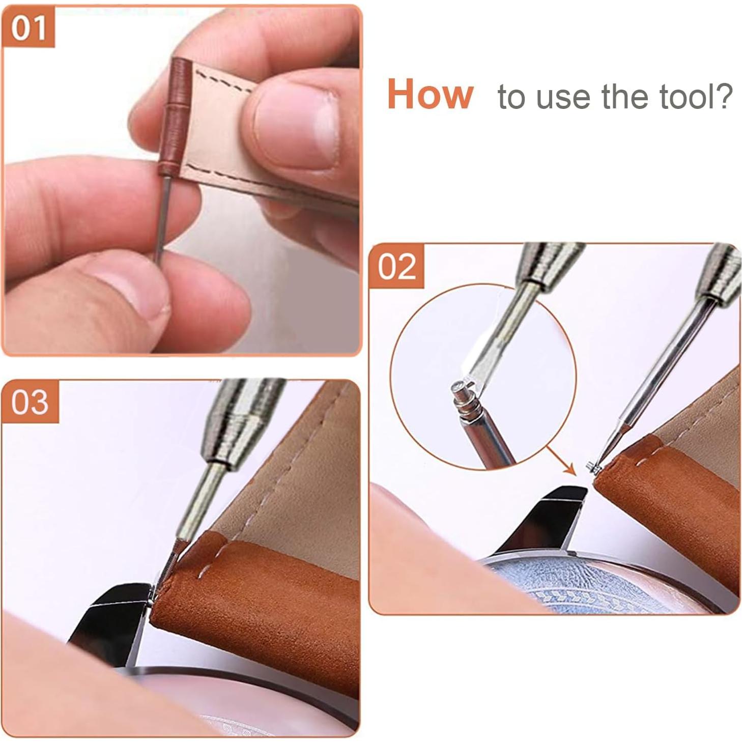 Kit de Herramientas para Pasadores de Reloj VT 25mm Acero Inoxidable