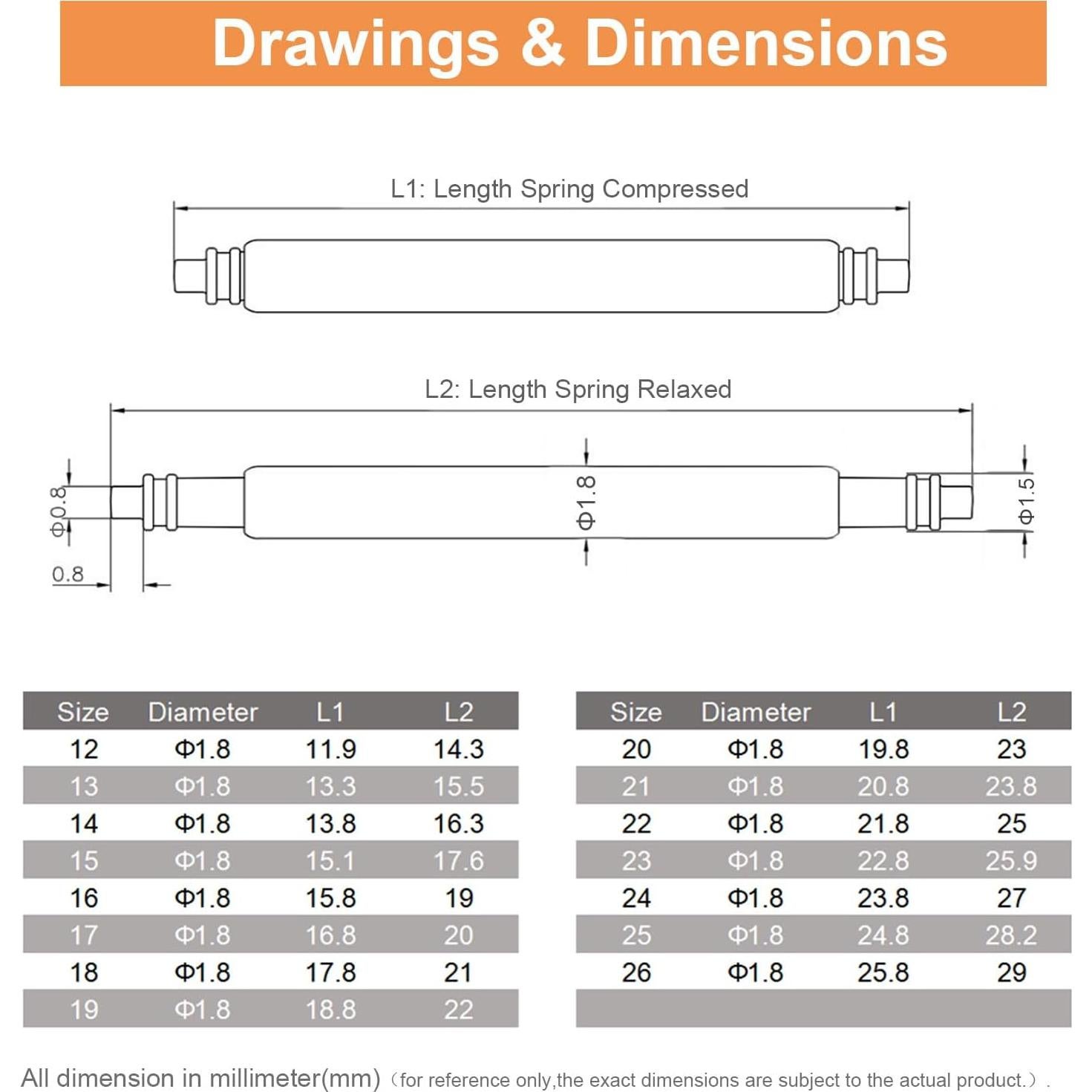 Kit de Herramientas para Pasadores de Reloj VT 25mm Acero Inoxidable