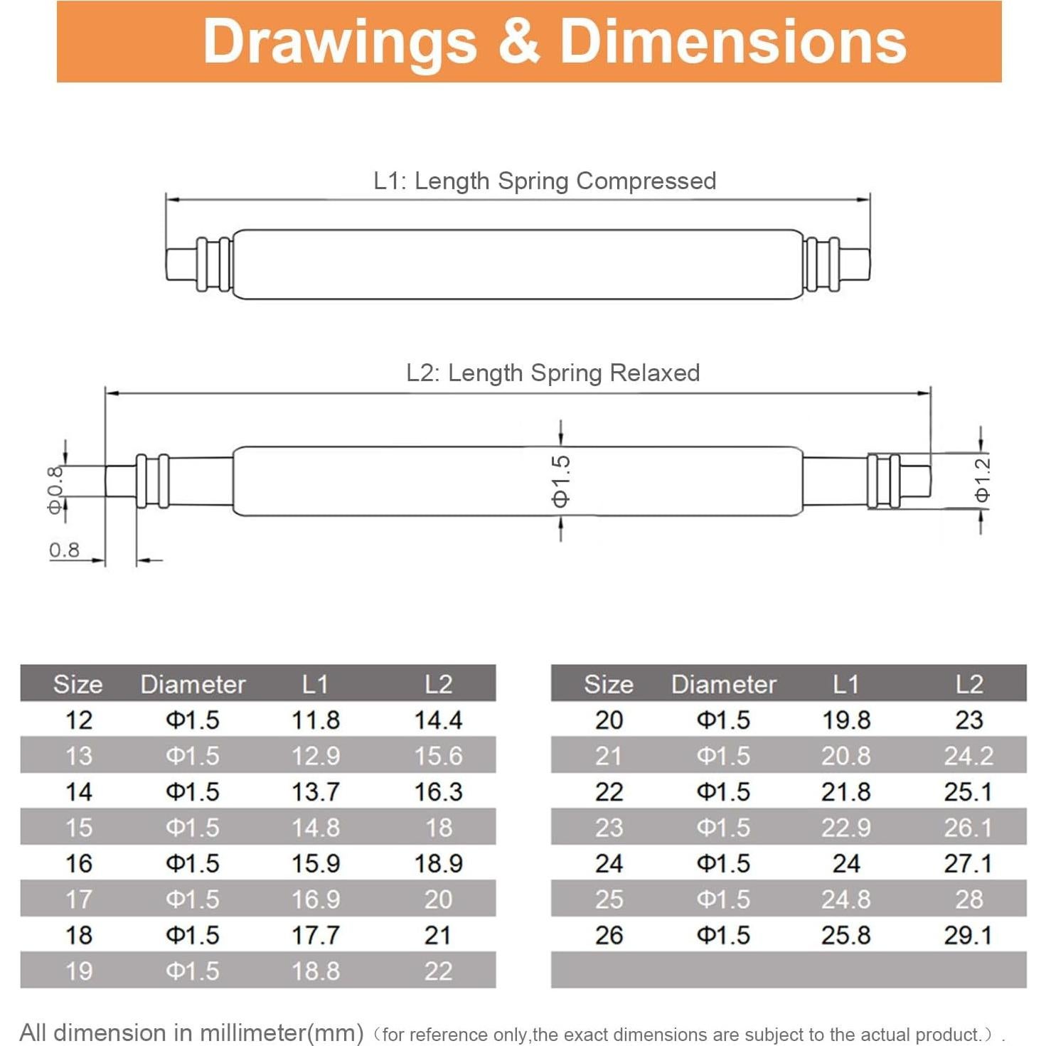 Kit de Herramientas para Pasadores de Reloj VT 25mm Acero Inoxidable