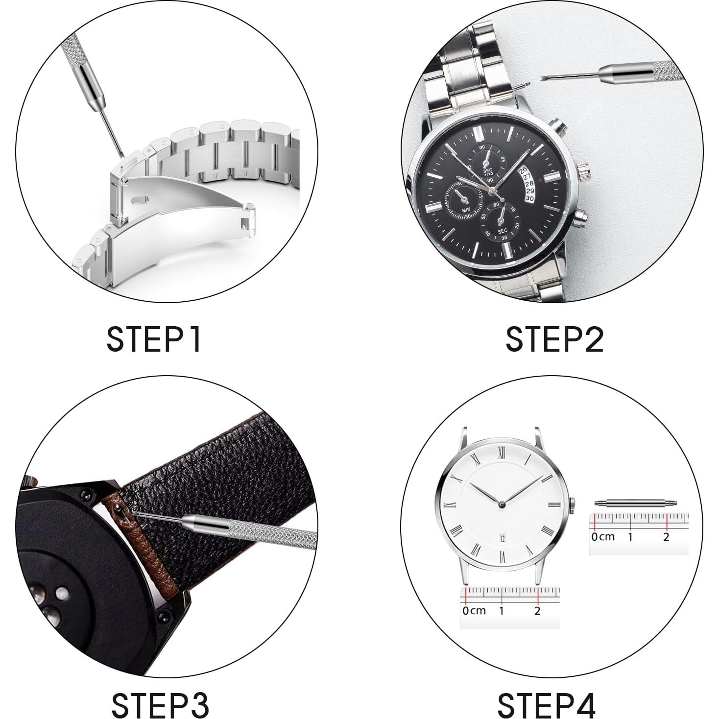 Kit de Reemplazo de Pasadores para Correas de Reloj KALIONE 21 Piezas