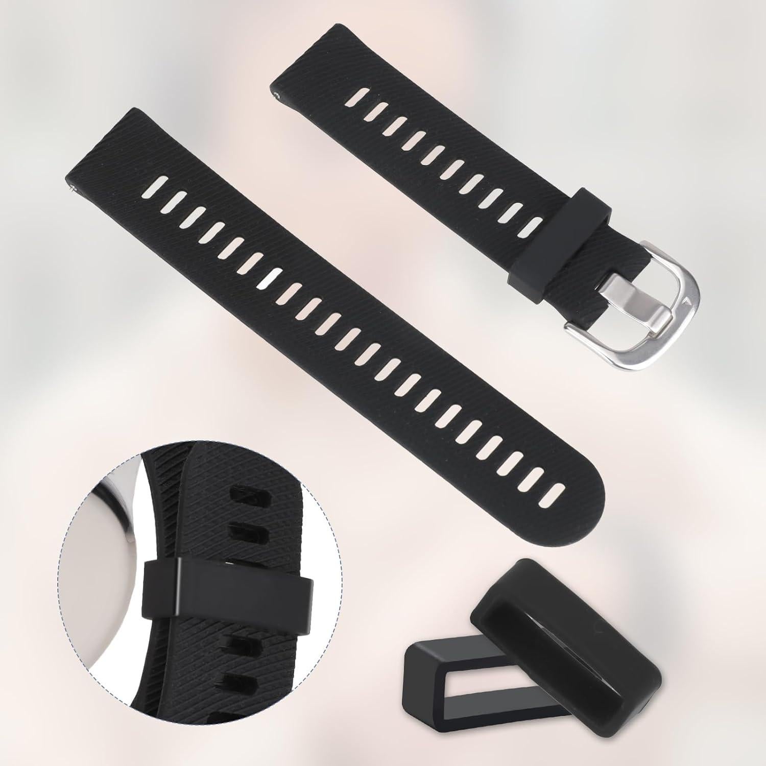 6 Anillos de Retención de Correa de Reloj Silicona 18/20/22mm