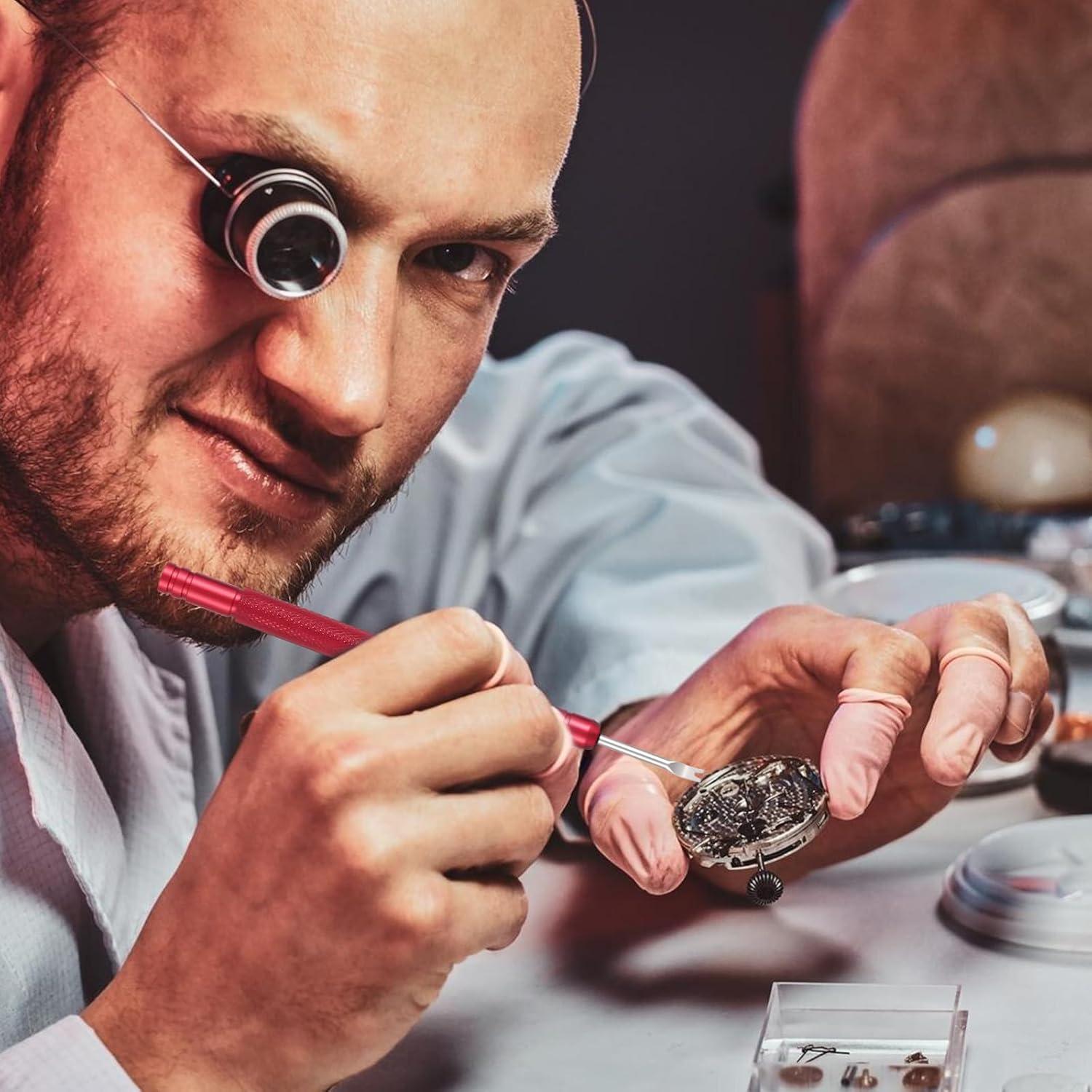 Kit de Herramientas de Reparación de Reloj YBEATY 6 Pcs Acero Inoxidable