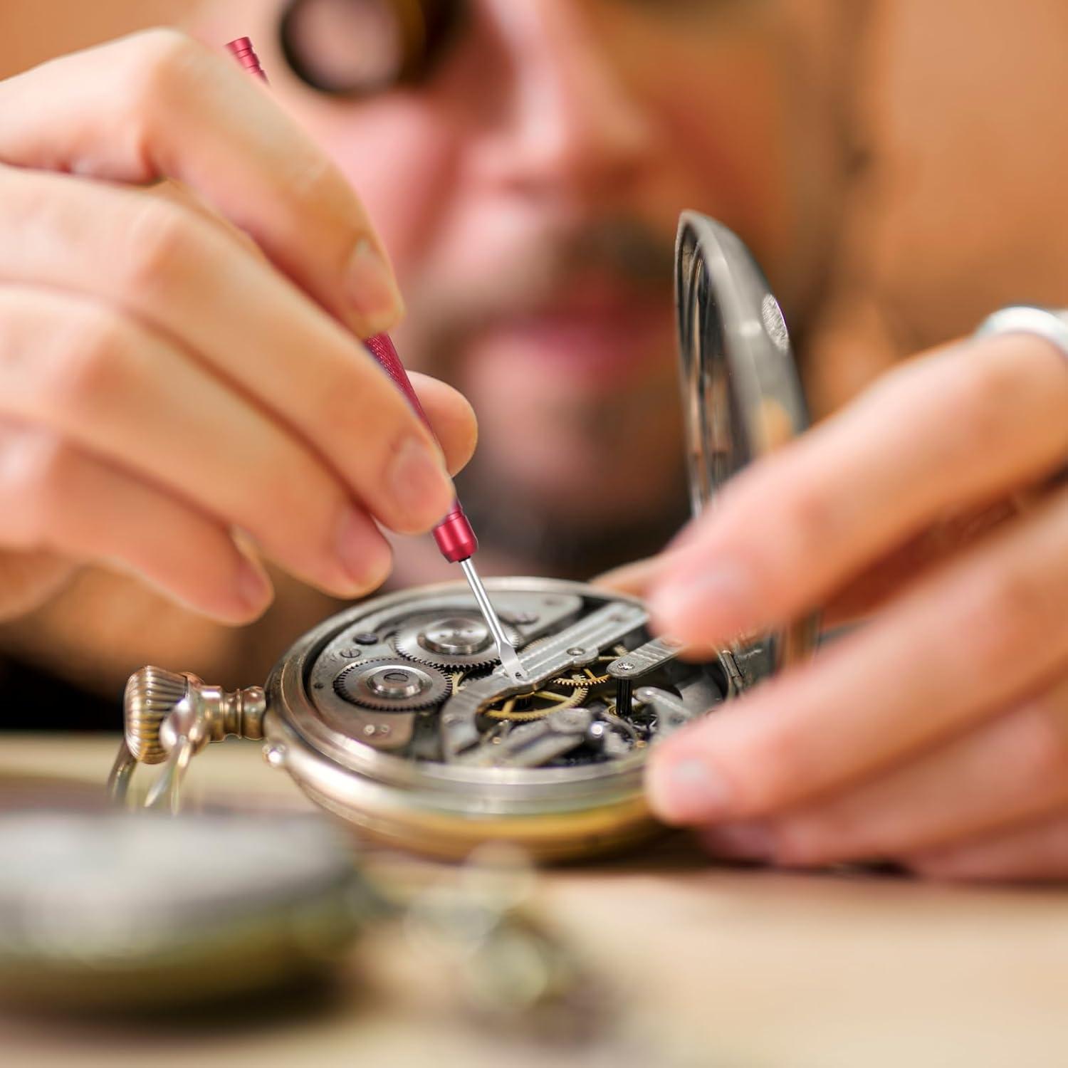 Kit de Herramientas de Reparación de Reloj YBEATY 6 Pcs Acero Inoxidable