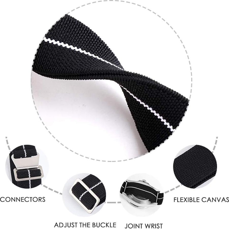 Correa de Reloj Onthelevel de Nylon Elástico 20mm Militar