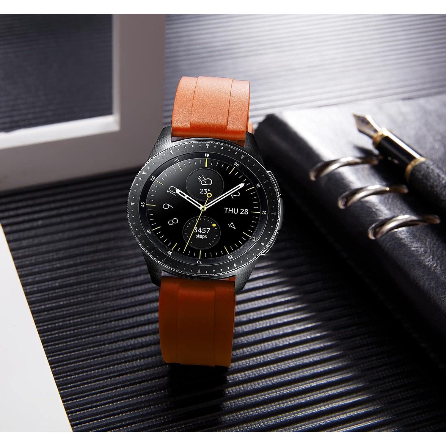 Correa de Reloj Silicona BINLUN 22mm Naranja Impermeable
