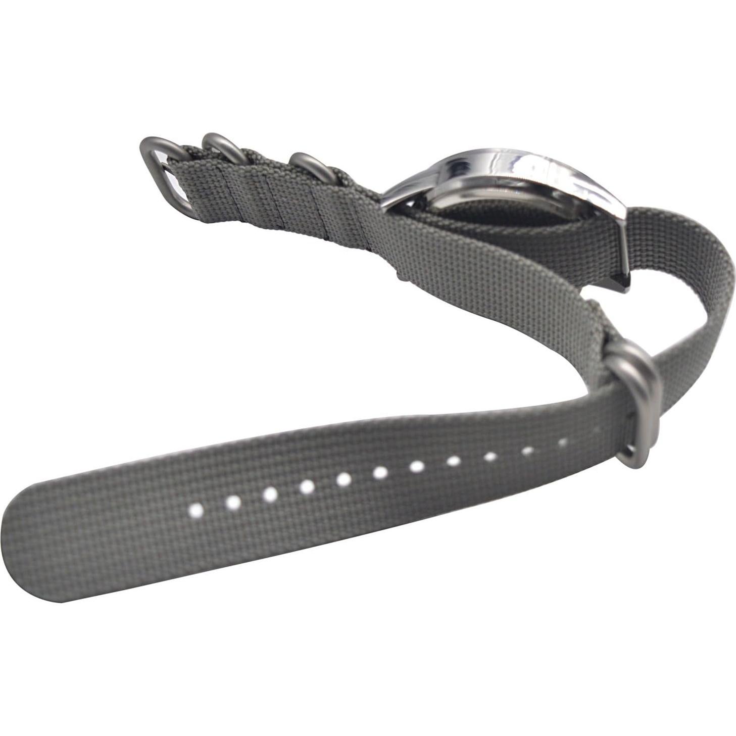 Correa de Reloj ArtStyle Nylon 20mm Gris Acero Inoxidable