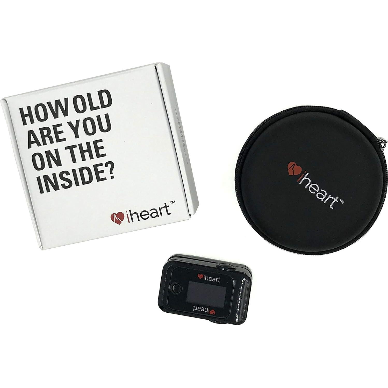 Monitor de Salud iHeart, Edad Interna, SpO2 y Frecuencia Cardíaca