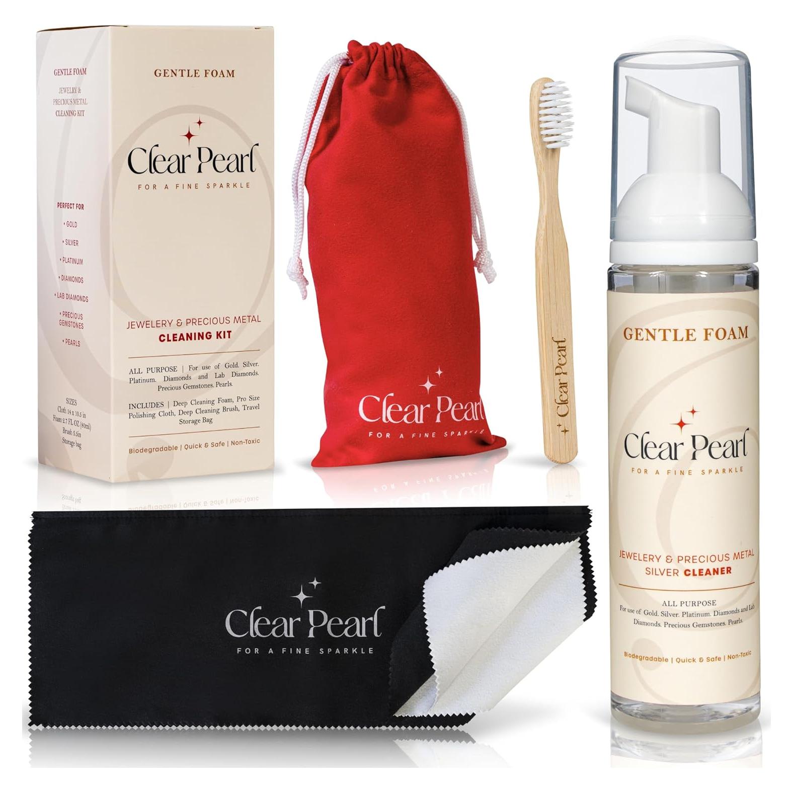 Kit de Limpieza de Joyería Clear Pearl - Ecológico 80ml