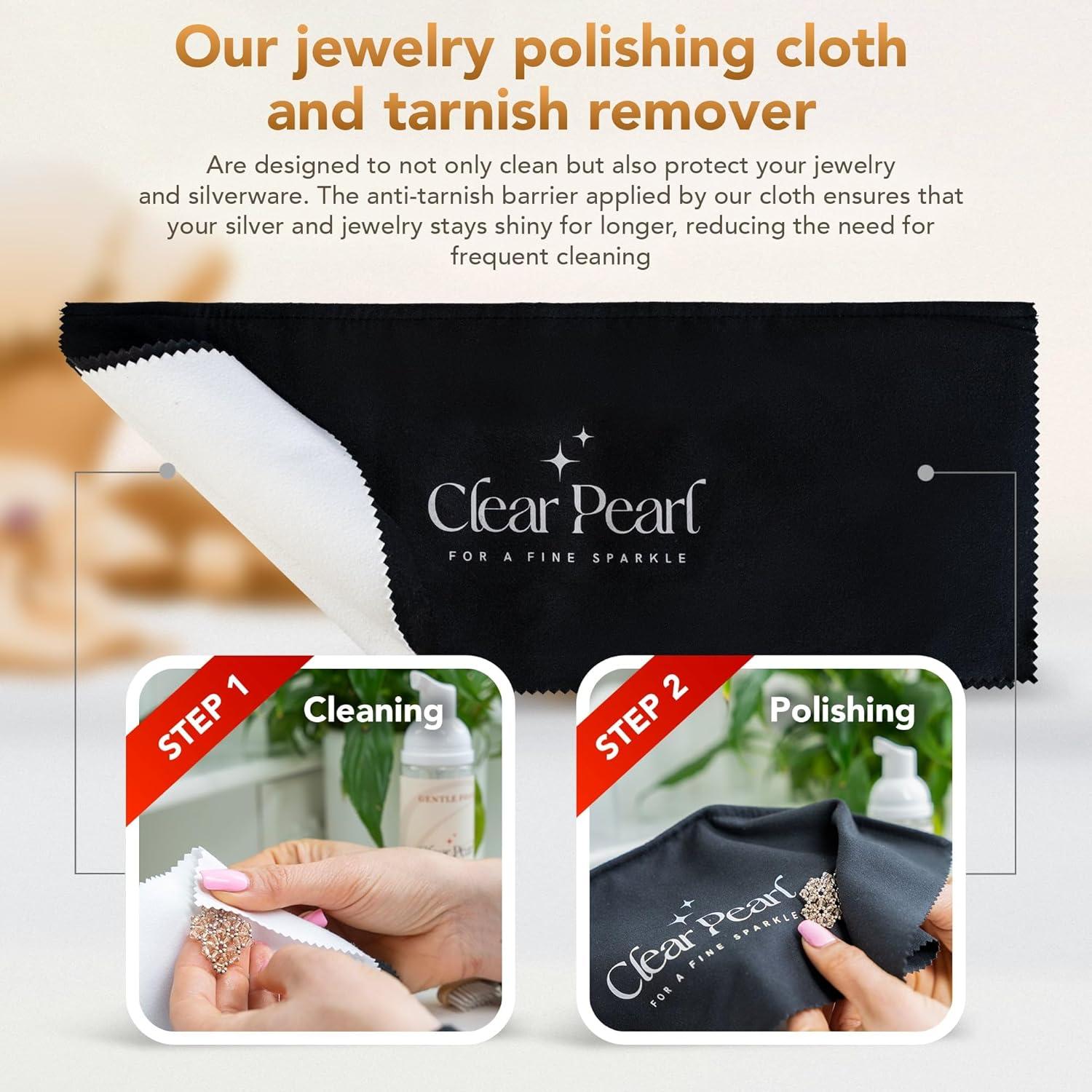 Kit de Limpieza de Joyería Clear Pearl - Ecológico 80ml