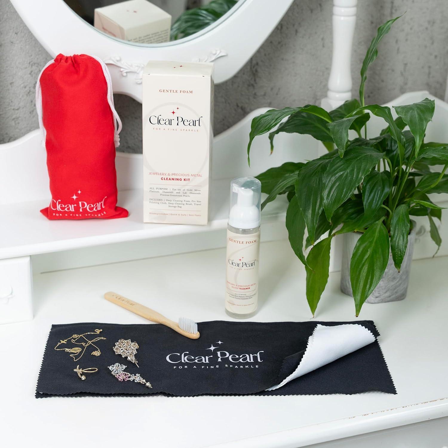 Kit de Limpieza de Joyería Clear Pearl - Ecológico 80ml