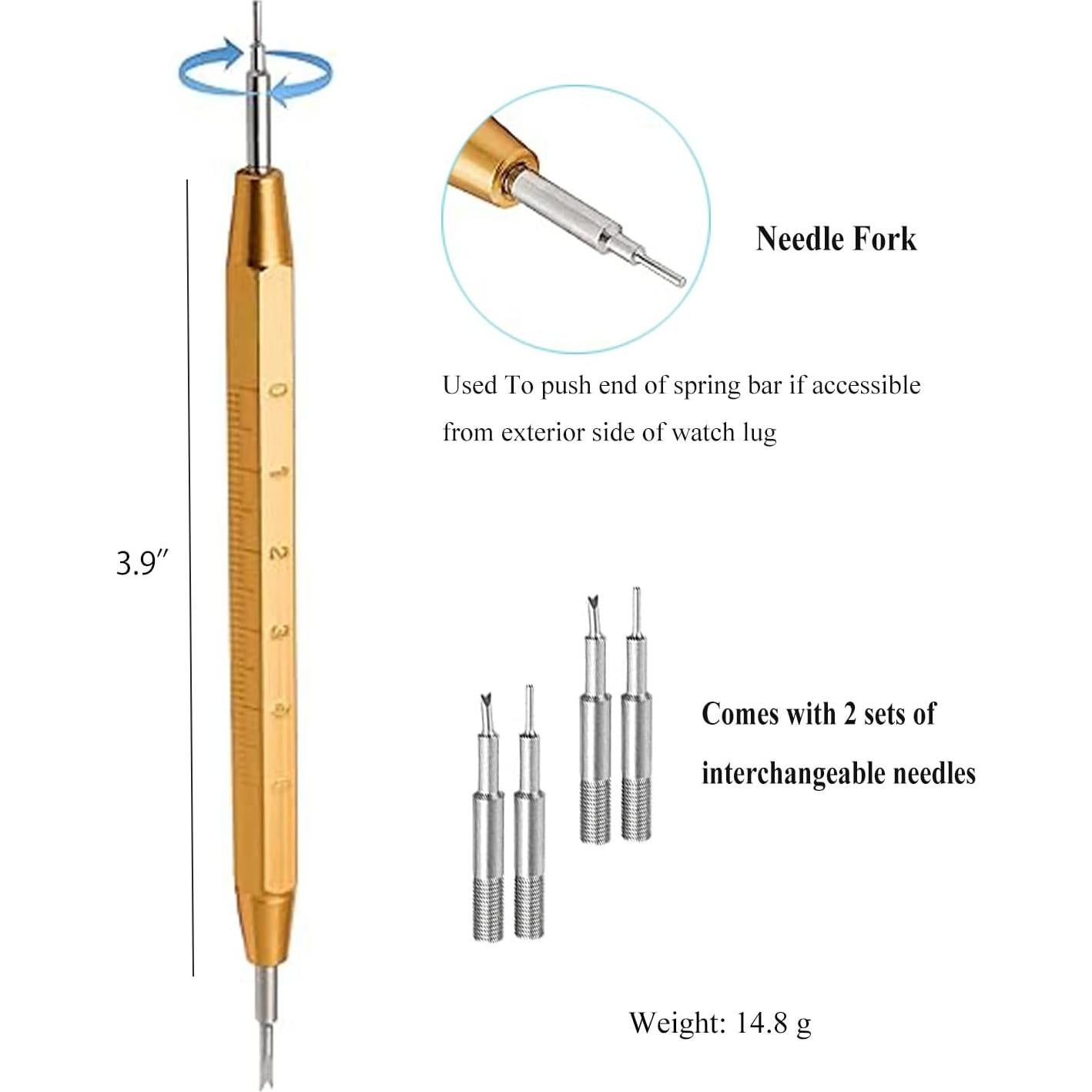 Kit de Herramientas para Reloj TICFROG - Acero Inoxidable, Regla Integrada